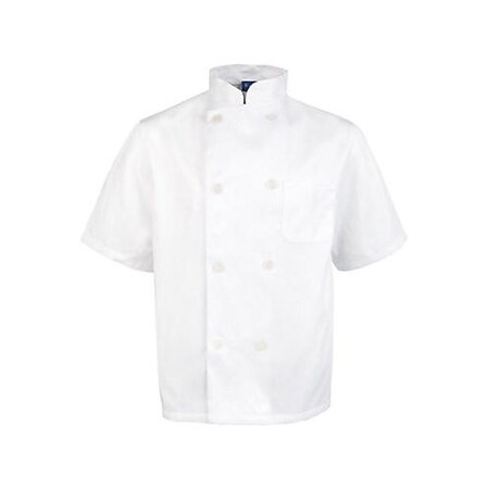 Allpoints Kng Lg Chef Coat Short Sleeve 1435L